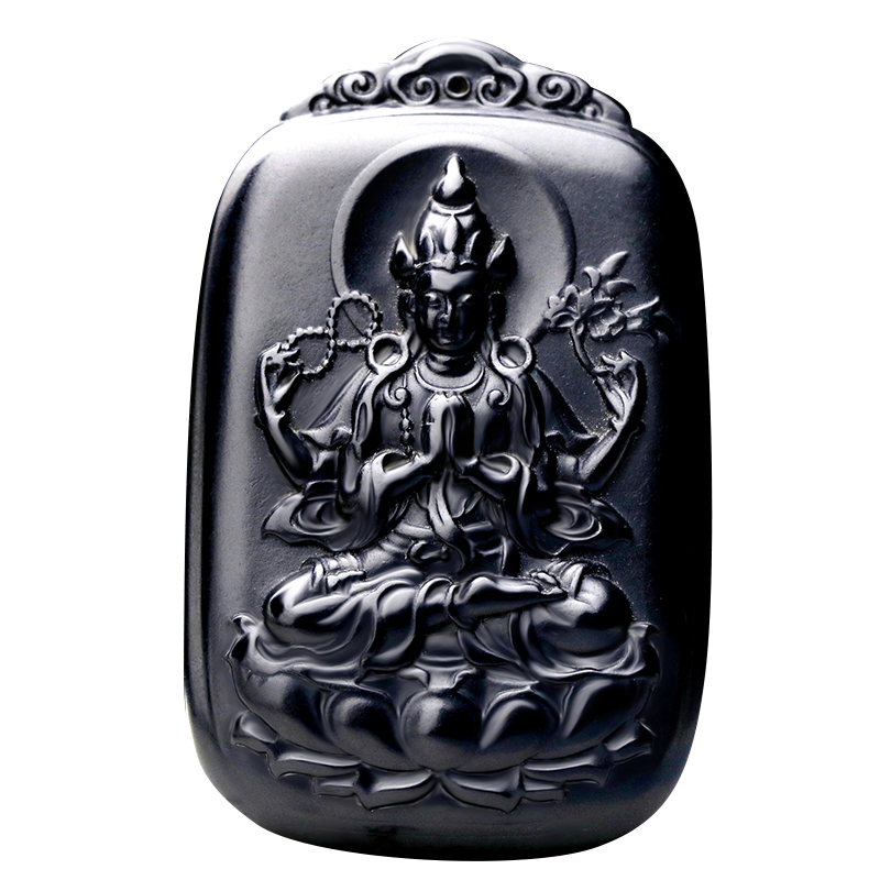 甄选品质黑羊脂平安吉祥带证书