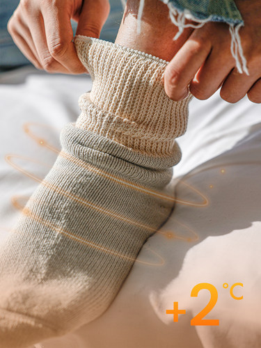 松软袜口加厚保暖睡觉袜