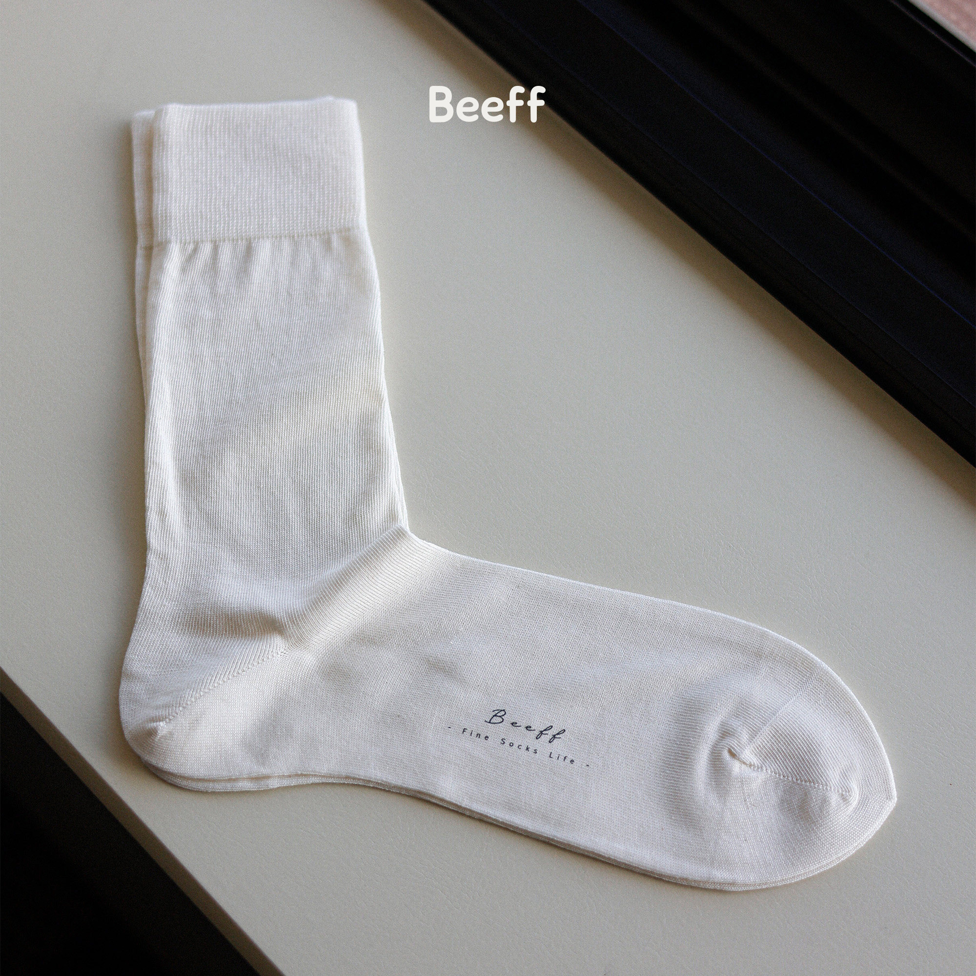 Beeff薄荷凉感中筒袜柔软轻薄图片