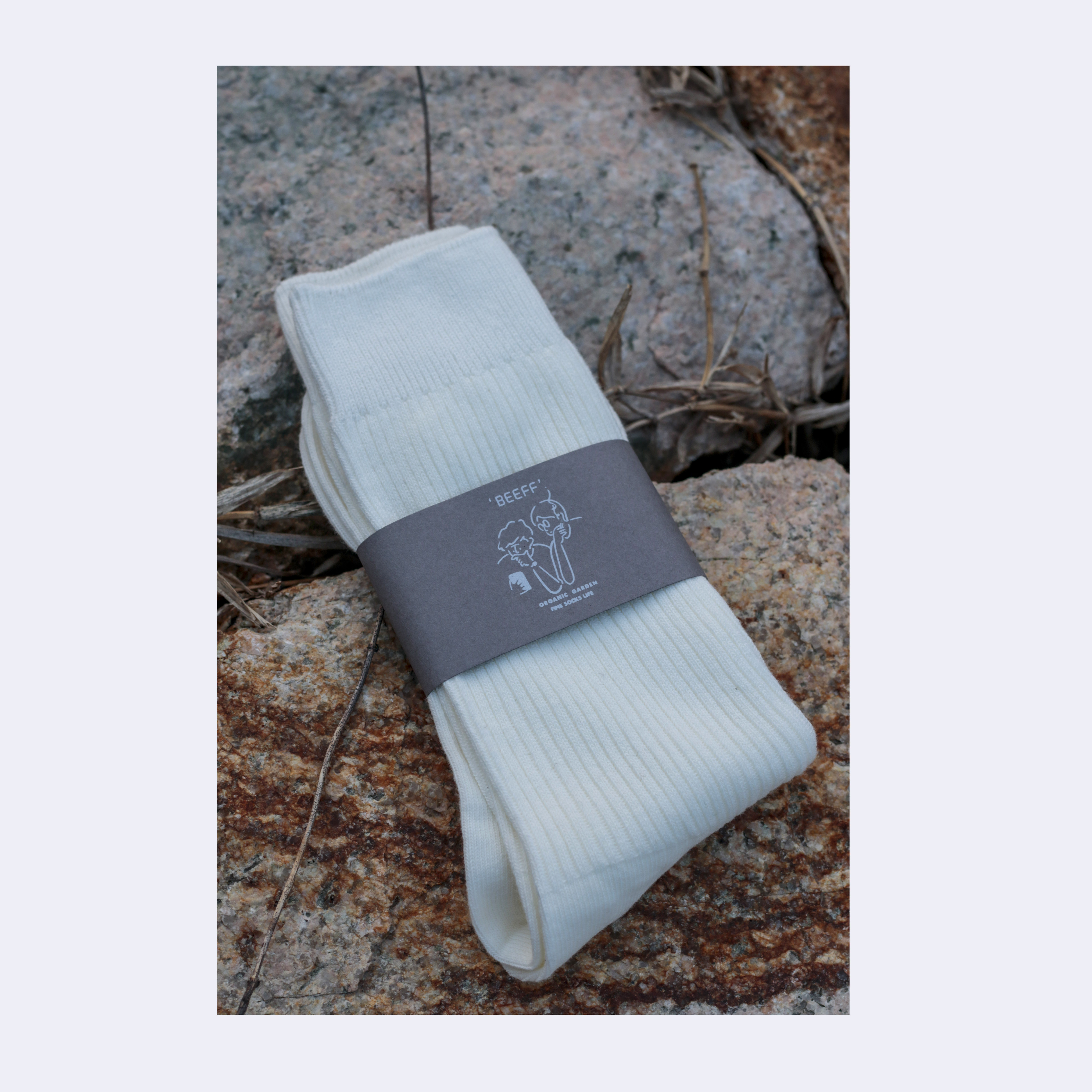 thumbnail for BEEFF men's hand-sewn boneless slender cotton long socks trend solid color high tube cityboy gentleman retro