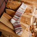 Beeff “冬日集市”费尔岛民族袜 无骨加厚粗针长袜 保暖Village