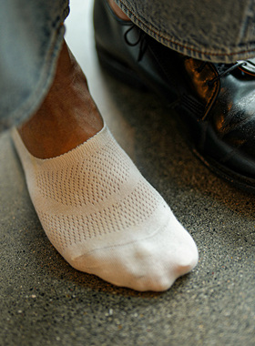 Beeff 超透气隐形袜男 轻薄凉爽船袜女 夏季透气 脚底透气 无骨袜