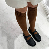 beeff法国慵懒感｜高筒长袜过膝袜秋冬小腿袜女 保暖学院风jk日系