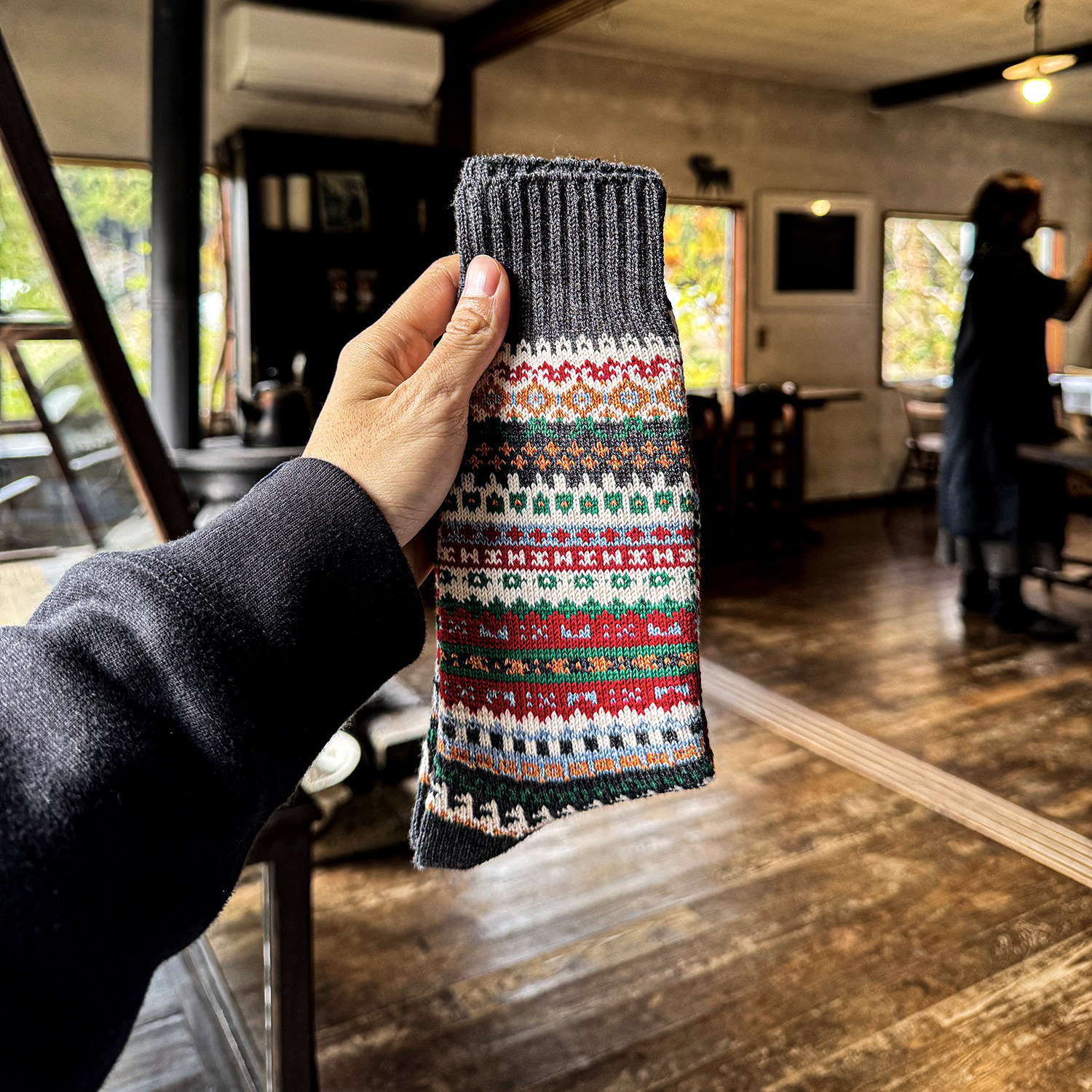 BEEFF Village系列民族长袜爱尔兰山区 阿美咔叽复古袜子无骨厚实