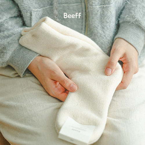 Beeff双层加厚毛巾毛圈居家袜