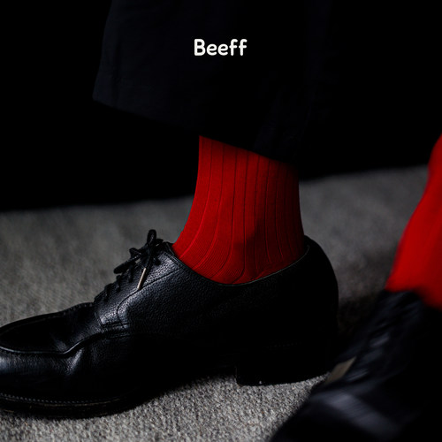 beeff男性240针无骨丝光绅士丝袜