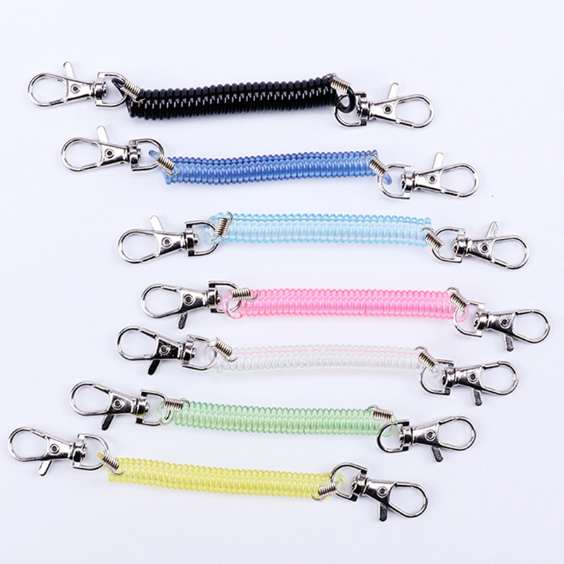 弹簧绳弹力拉伸老人防丢手机链钥匙扣创意可爱男女士钥匙链伸缩绳