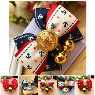 狗铃铛项圈宠物领带领结蝴蝶结项链泰迪猫咪小中大型犬挂饰品 包邮