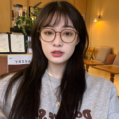 光野圆框ins风圆框超轻眼镜