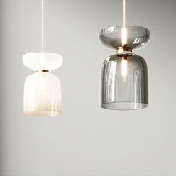 现代简约透明玻璃吧台床头吊灯