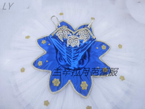 蓝色芭蕾tutu蓬蓬裙女童简易蓝鸟