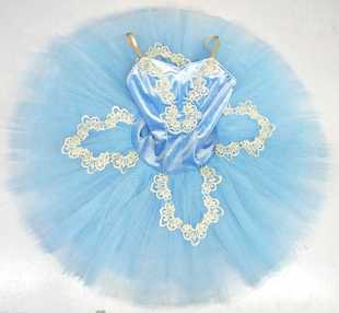水蓝色成人芭蕾舞纱裙TUTU裙天鹅舞裙蕾丝芭蕾艺术写真服芭蕾考级