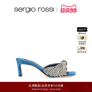 Sergio Rossi/SR女鞋 EVANGELIE系列 高跟鞋露趾拖鞋