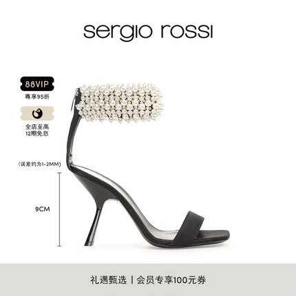 Sergio Rossi/SR女鞋EVANGELIE系列高跟凉鞋