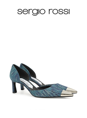 Sergio Rossi/SR女鞋AREA DAGGER系列尖头高跟鞋单鞋