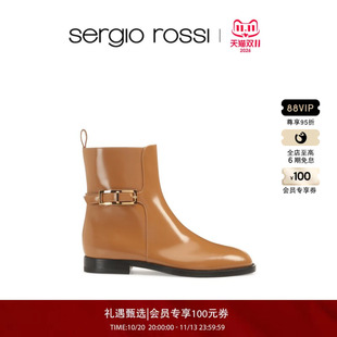 Sergio Rossi/SR女鞋 SR NORA系列 圆头短靴