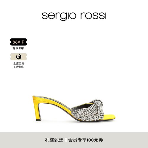 Sergio Rossi/ SR女鞋SR EVANGELIE系列高跟鞋拖鞋
