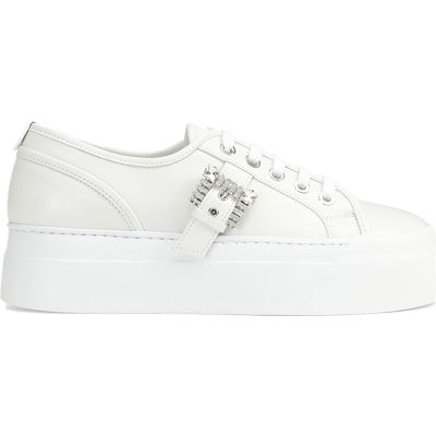 Sergio Rossi/SR TWENTY BUCKLE系列小白鞋休闲鞋板鞋【礼物】