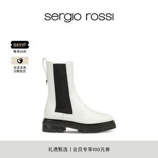 Sergio SR女鞋 JOAN系列厚底短靴切尔西靴踝靴女 Rossi