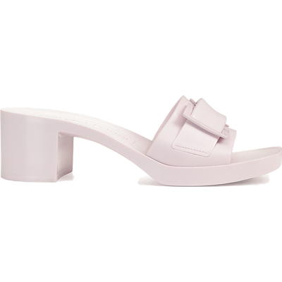 Sergio Rossi/SR女鞋JELLY果冻胶囊系列扣饰高跟拖鞋