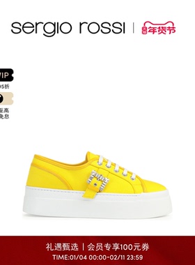 Sergio Rossi/SR女鞋SR TWENTY BUCKLE系列平底鞋板鞋休闲鞋