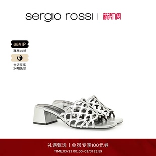 SR女鞋 MERMAID美人鱼系列方跟高跟鞋 凉鞋 Sergio 拖鞋 Rossi