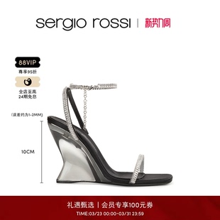 EVANGELIE系列气质优雅坡跟凉鞋 SR女鞋 Rossi Sergio