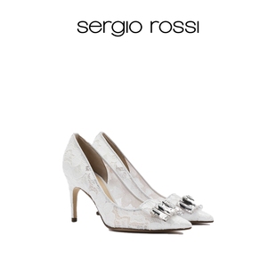 Rossi 婚鞋 SR女鞋 BRIDAL立体花钻扣高跟细跟单鞋 SR1 Sergio
