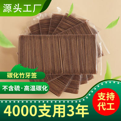 5包1000支一次性双头牙签