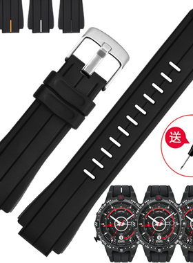 适配TIMEX天美时男潮汐指南针T2N721 T2N720 TW2T76300硅胶手表带