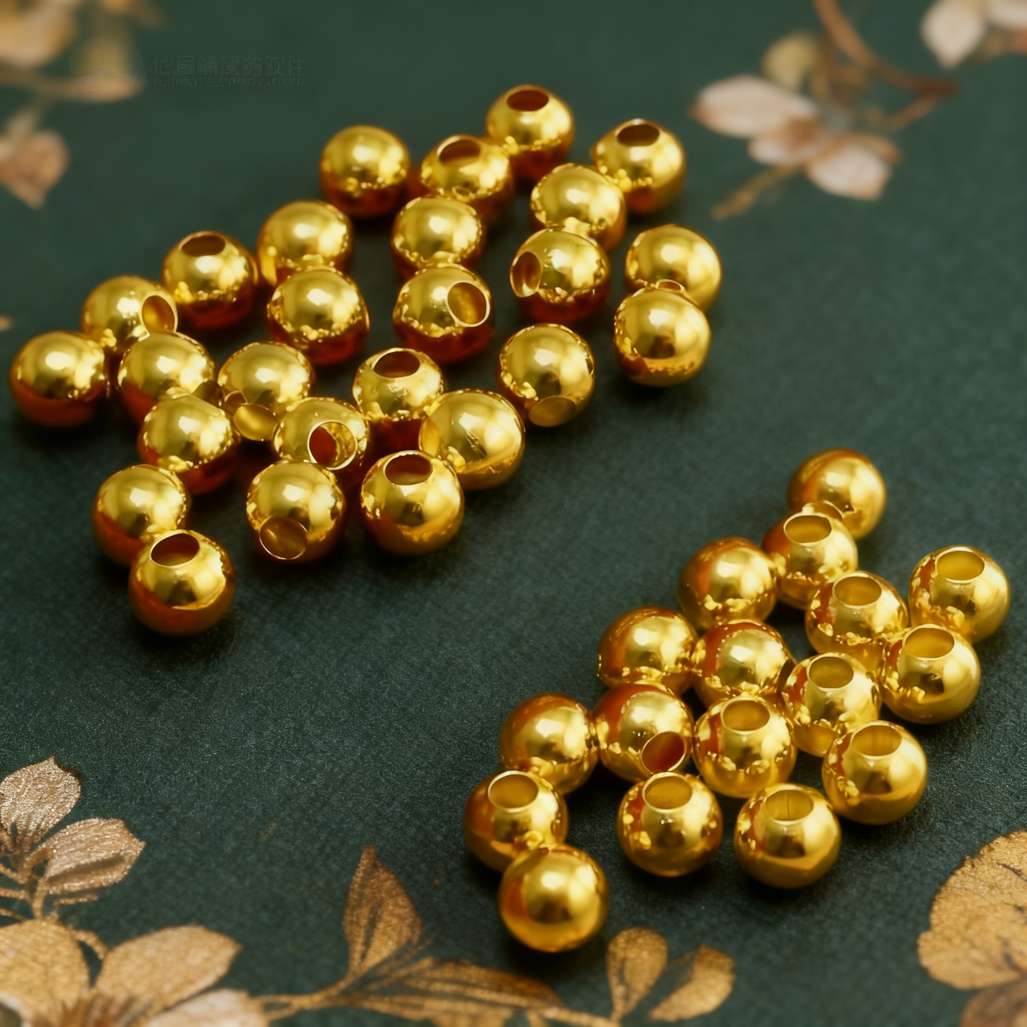 999足金小金珠3D硬金古法转运珠