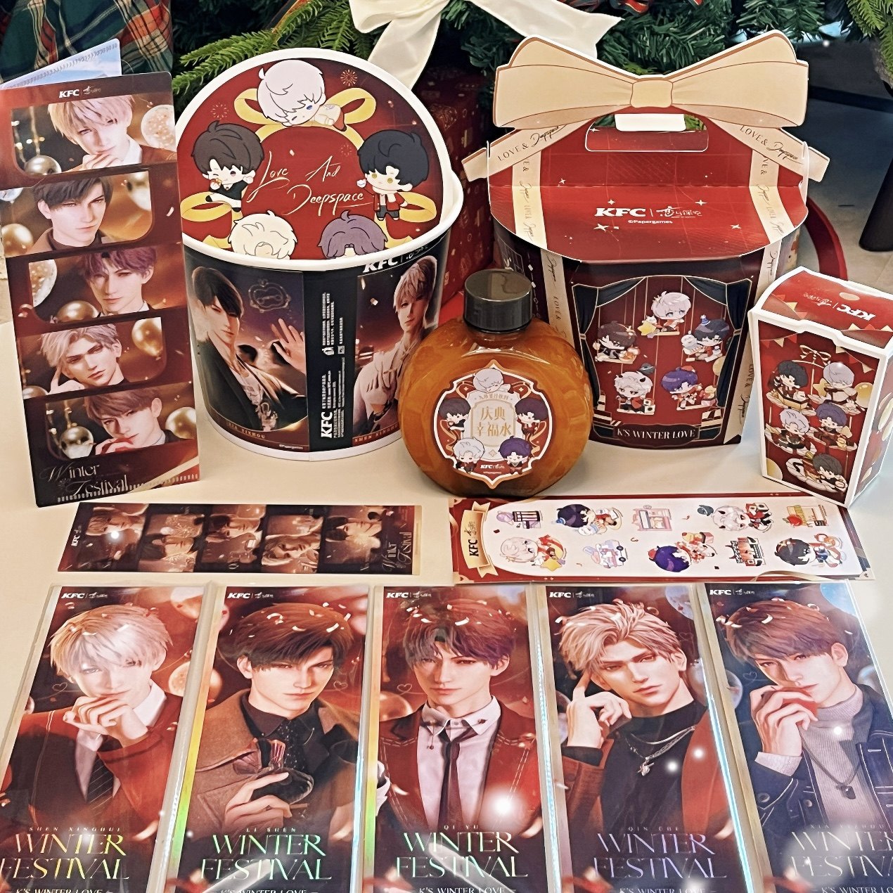 【正版代购】肯德基恋与深空爱意深空镭射票套组Q萌萌庆典玩具,模玩/动漫/周边/娃圈三坑/桌游,动漫徽章/立牌,淘宝优惠券,粉丝福利购,淘宝优惠卷