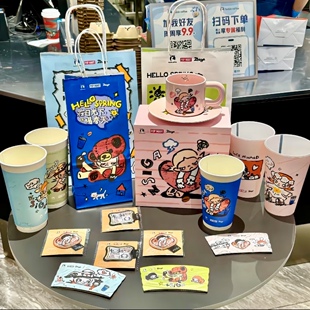 【正品代购】瑞幸联名泡泡玛特Zsiga限定周边徽章手机支架贴纸