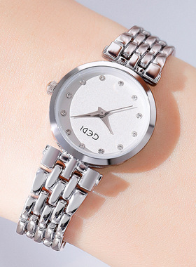 GEDI歌迪高颜女款腕表简约休闲百搭学生防水石英手表