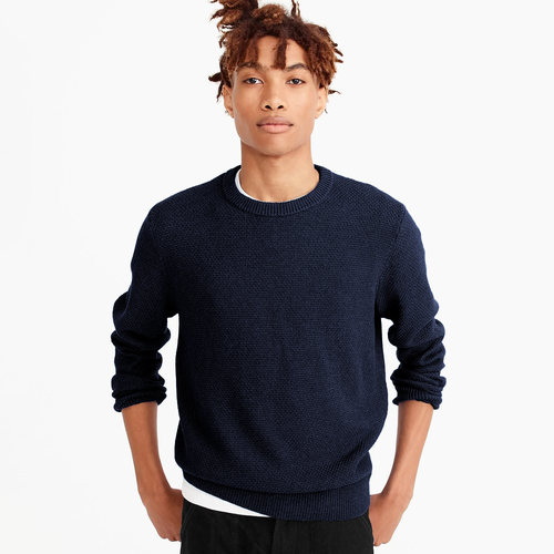j.crew桂花针圆领纯色jcrew美式