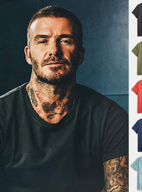 J.crew新broken-in贝克汉姆小贝RRL同款圆领经典短袖T恤男JCREW