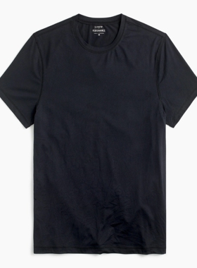 J.crew速干透气弹力训练运动休闲机能男短袖t恤上衣半袖体恤JCREW