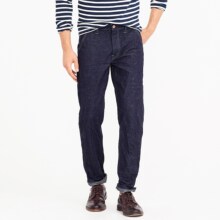 J.crew高端复古RRL风W&B日本棉Indigo靛蓝染赤耳丹宁牛仔裤JCrew