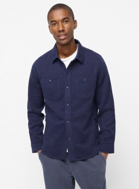 J.crew复古北欧Polartec抓绒保暖层户外卫衣夹克外套男JCREW