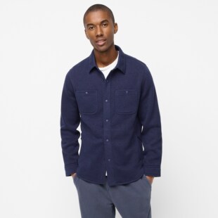 J.crew复古北欧Polartec抓绒保暖层户外卫衣夹克外套男JCREW