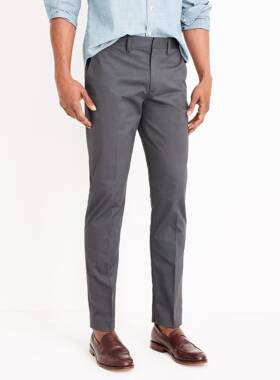 J.crew弹力修身腿窄脚小脚裤子锥形男士西裤商务休闲长裤JCREW