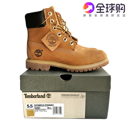 现货Timberland添柏岚10361女版10061黄靴鞋情侣踢不烂美国正品