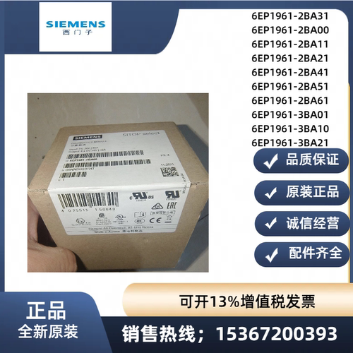 原装6EP1961-3BA 2BA 正品00 01 10 11 21 31 41 51 61选择性模块