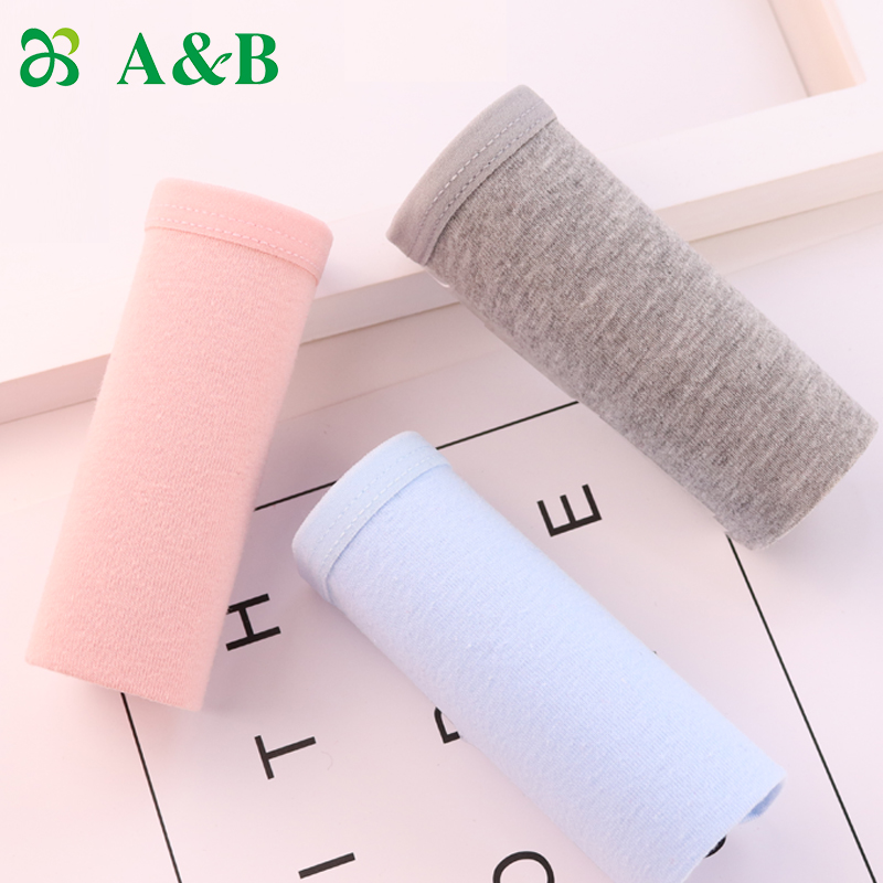 A&B【3條裝】2018年春夏新品 彈力棉素色低腰女士小平腳褲E508