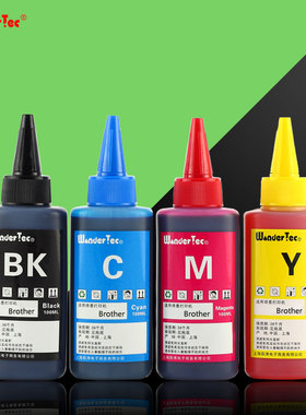 适用 兄弟打印机墨水J615W 790CW 795 DCP-185C 165C 145C墨盒填充墨水 兄弟290C黑色250C彩色490C墨水 兄弟