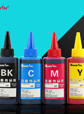 适用 惠普打印机墨水j3508墨盒 惠普J3606墨水HP 3608连供墨水5508墨盒墨水HP3500填充墨水HP3600黑色墨水