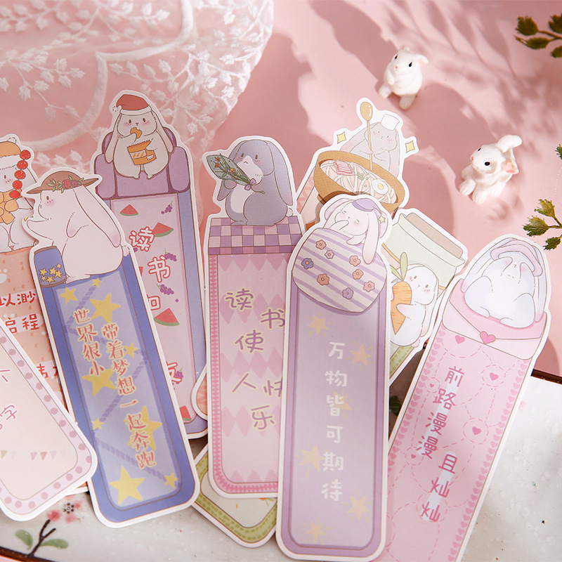 卡通可爱创意盒装异形纸质书签
