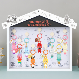 适用POPMART泡泡玛特THE MONSTERS十周年潮玩盲盒手办壁挂展示盒