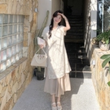 新中式国风刺绣上衣半身裙套装女夏甜美优雅爆款高级感超火两件套，女装套装/套裙，浙宝157（原165A）
