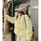 【现货】90白鸭绒立领撞色面包羽绒服157-8861-P255-K378，女装羽绒服，浙宝157（原165A）